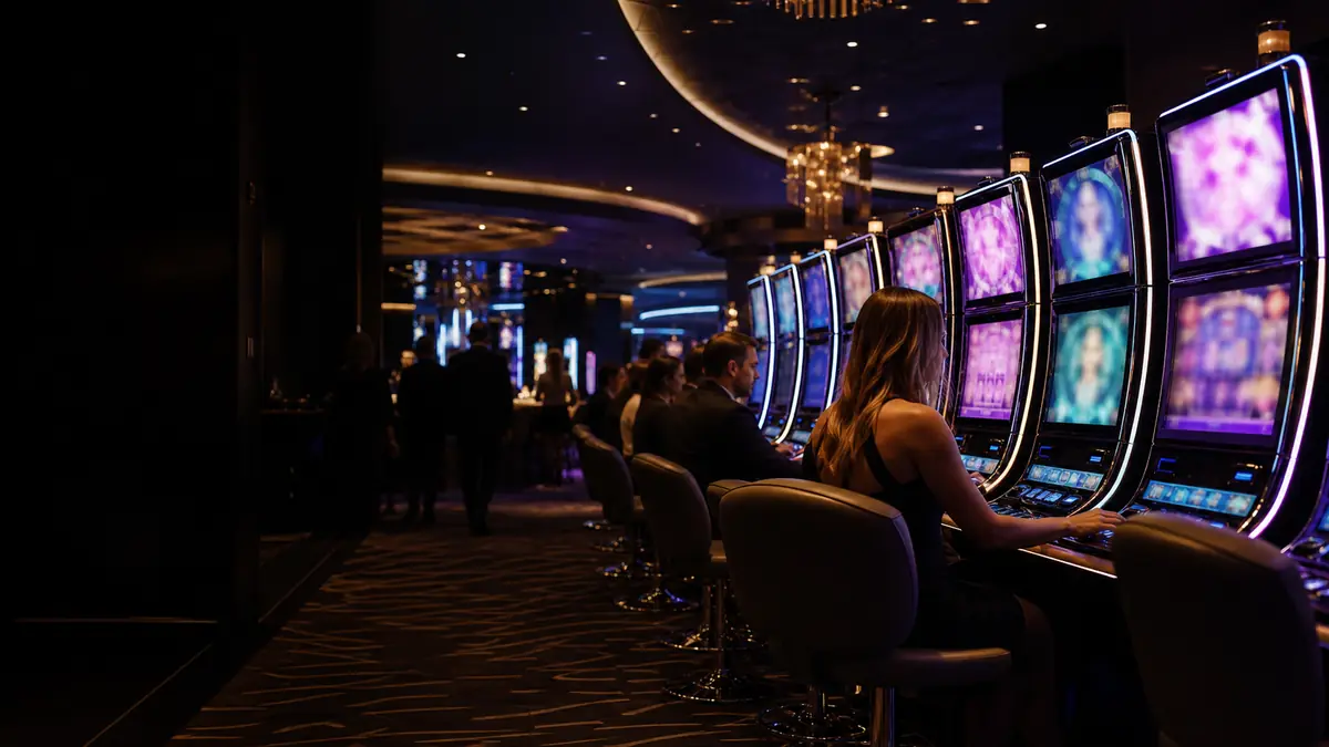 Modern casino slot floor