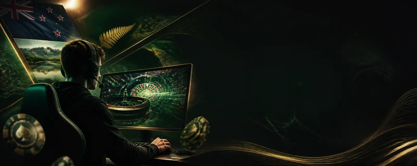 New Zealand esports player in an arena